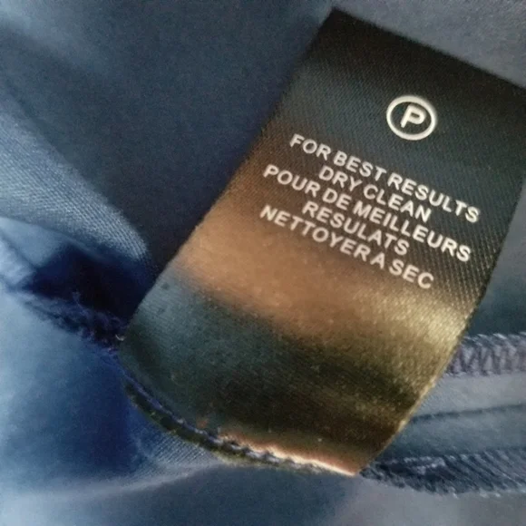 Halston Heritage Women's 10 Blue Strapless Tiered Embroidery Detail Dress Silk - Picture 5 of 12